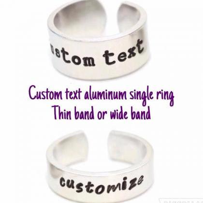 Personalized Custom Text Aluminum Adjustable..
