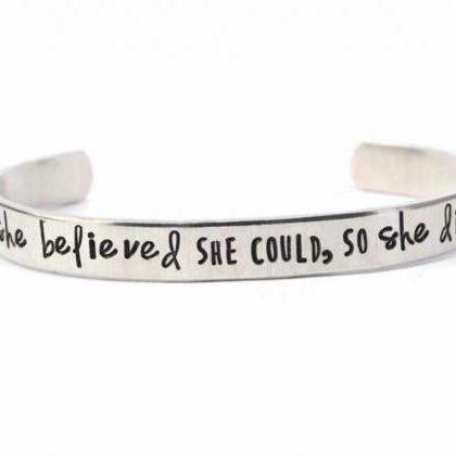 She Believed She Could 6 Inch Cuff Ready To Ship
