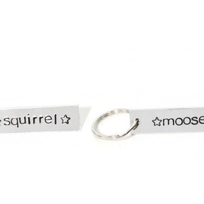 Squirrel And Moose Keychain Set