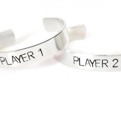 Player 1 And Player 2 Pair Of Aluminum Metal..