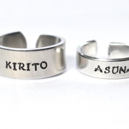 Kirito And Asuna Sao Fandom Inspired Adjustable..