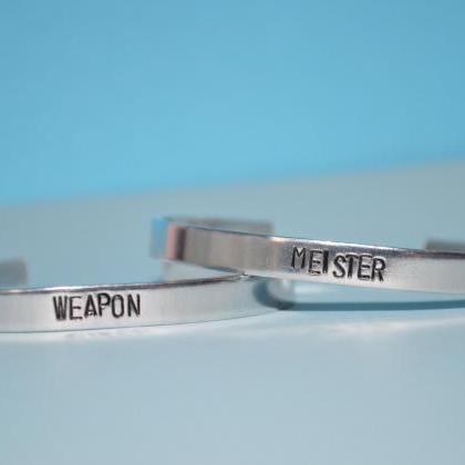 Soul Eater Inspired Weapon And Meister Cuff..