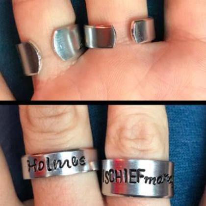 You Are Not Alone Metal Stamped Aluminum Cuff..