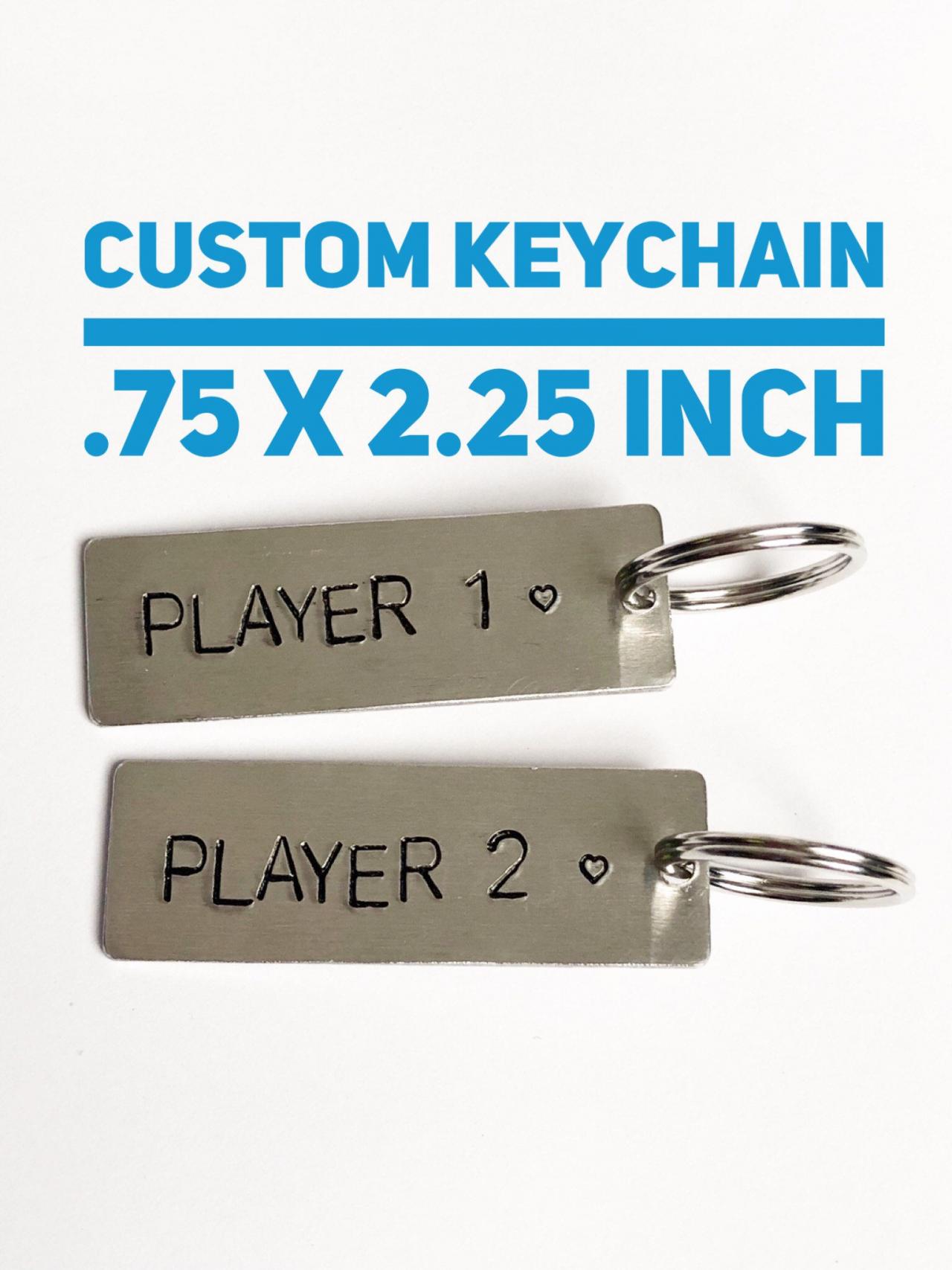 Custom Aluminum Keychain 2 X .75 Inch