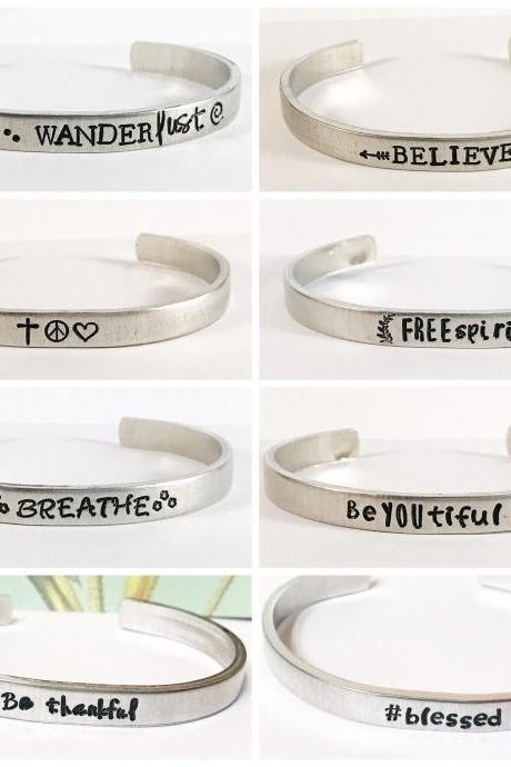 Pick one boho cuff bracelet hypoallergenic aluminum