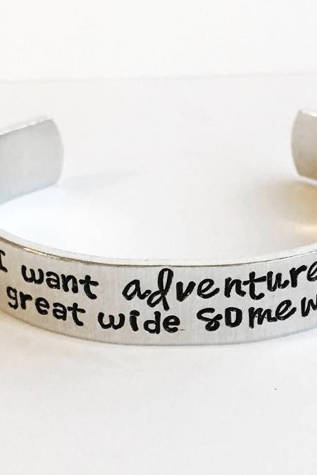 Custom quote multi font 1/2 inch personalized aluminum cuff bracelet